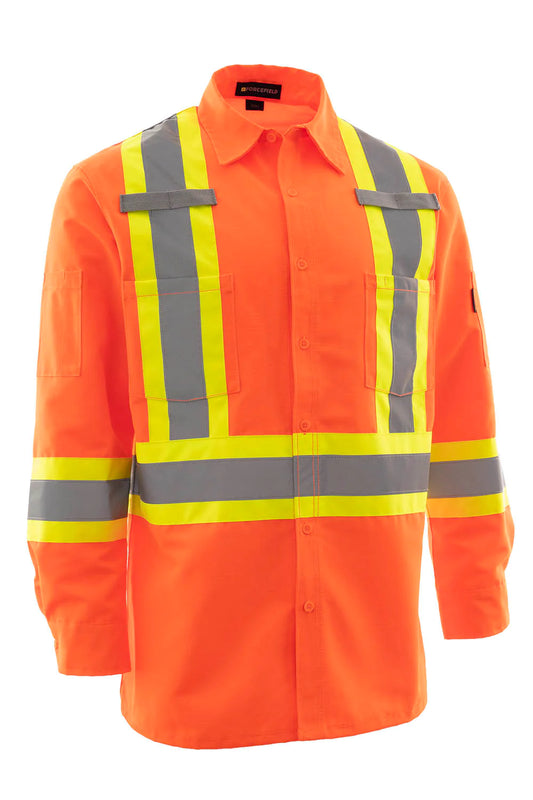 Hi Vis Ripstop Safety Work Shirt