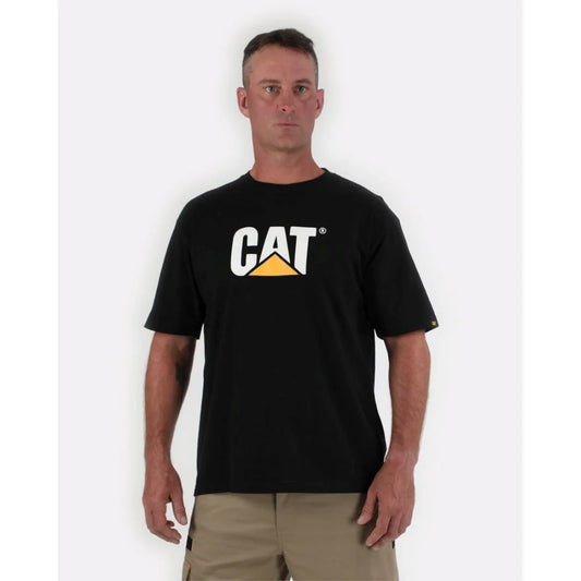 CAT Trademark Banner Short Sleeve Work T-Shirt
