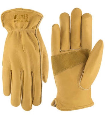 Cowhide Work Gloves, 2-pack