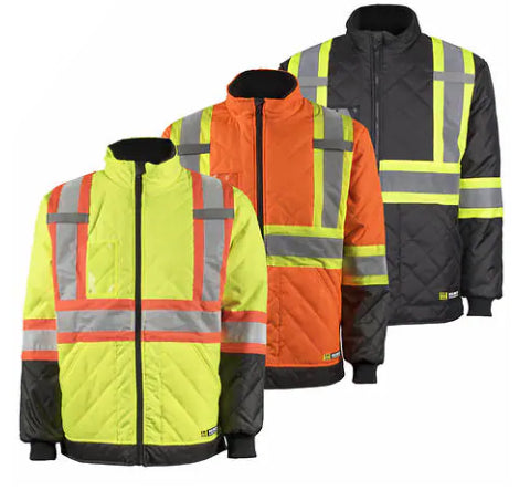 High-visibility Quilted Freezer Jacket