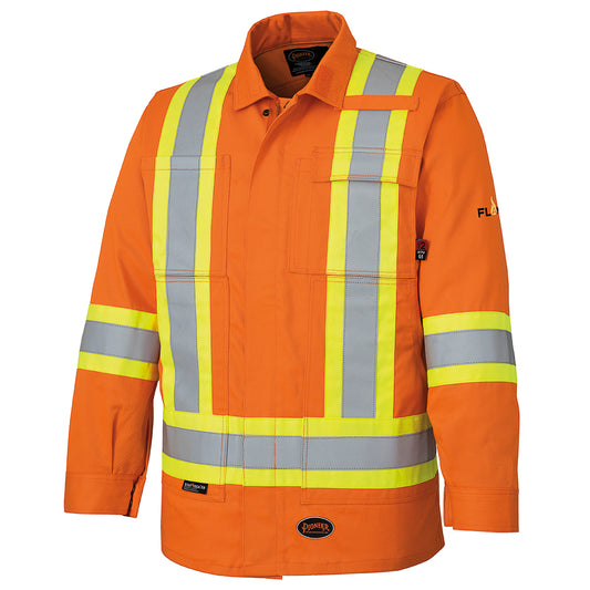 Pioneer 5553 FR/Arc Rated Safety Jacket – 100% Cotton – Orange