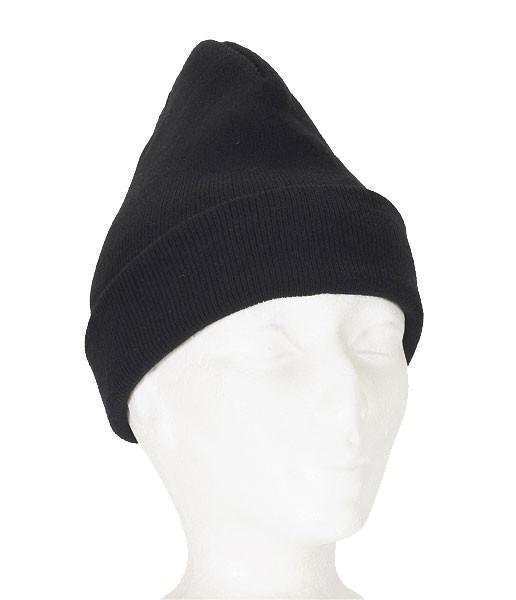 Black Acrylic Knitted Toque