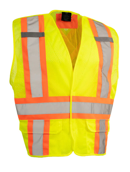 Tricot, Sized, 5-Point Tear-Away Traffic Vest