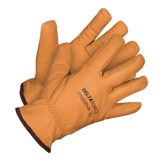 Delta Force Winter Water/Oil Resistant Goatskin Grain Leather Gloves